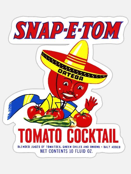 SNAP E TOM - Sticker - white matte