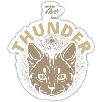 Solar Feline Emblem - Sticker - white matte - Front
