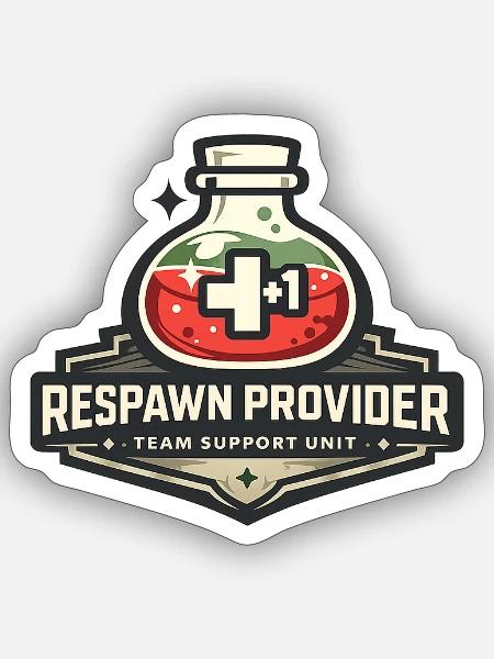 Respawn Provider Team Badge - Sticker - white matte