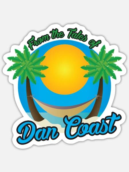 Tales of Dan Coast Shirt - Sticker - white matte