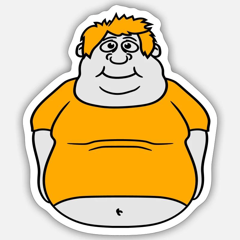Funny Fat Person Cartoon