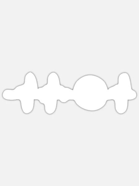 Soccer Heartbeat - Sticker - white matte