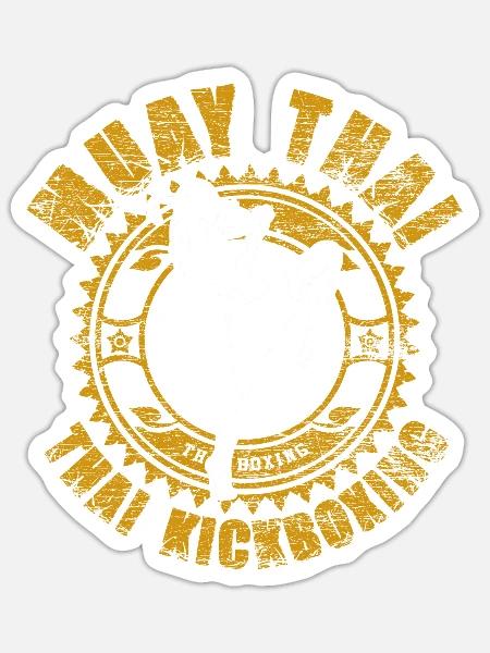 Muay Thai Kickboxing - Sticker - white matte