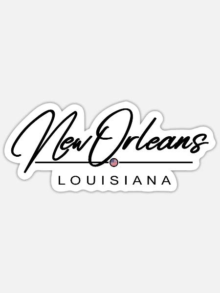 New Orleans Louisiana Jazz - Sticker - white matte