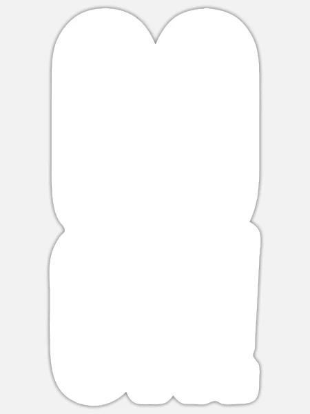 - Sticker - white matte