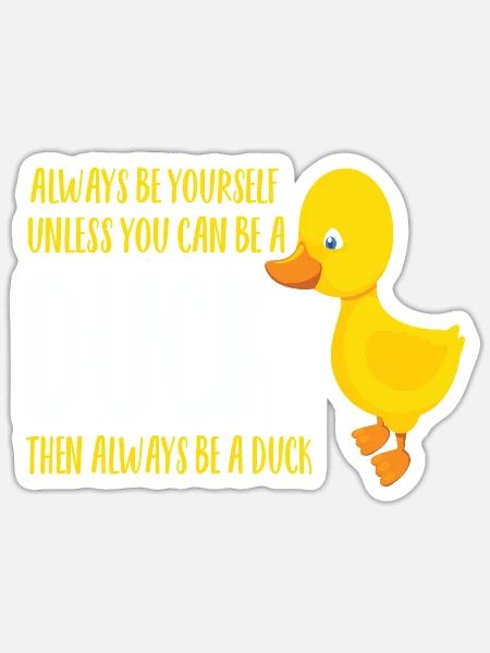 Duck - Sticker - white matte