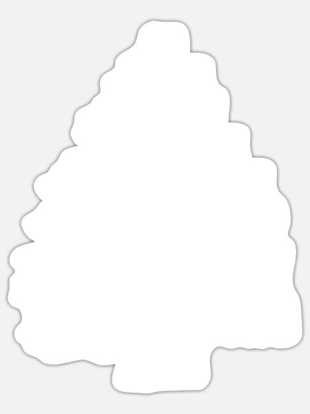 Christmas Tree Funny - Sticker - white matte