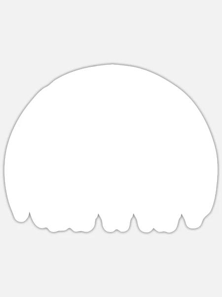 Drone Moon - Sticker - white matte