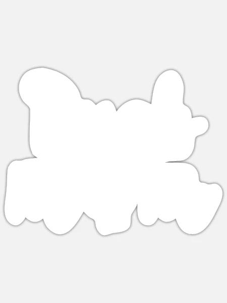 duck mom - Sticker - white matte