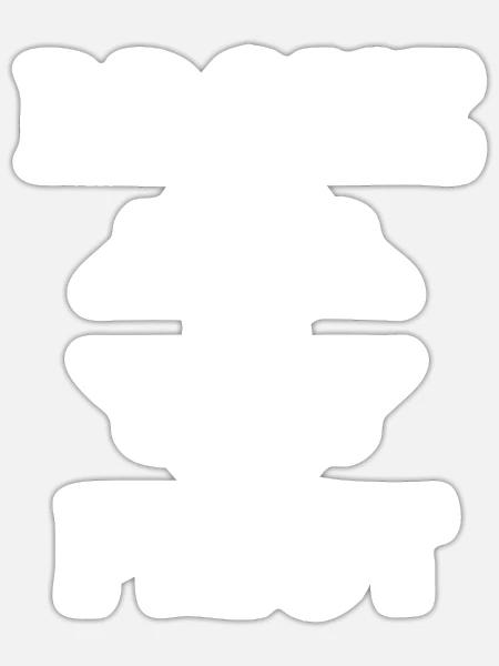 - Sticker - white matte