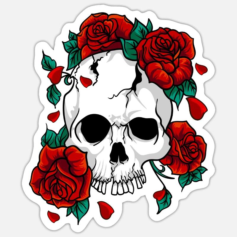 V系★R指定★スロウデイズ★SKULL ROSE★特典★DVD【13】 Skull and Roses' Sticker | Spreadshirt
