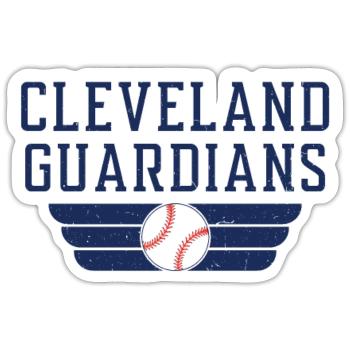 Cleveland Guardians - Sticker - white matte - Front