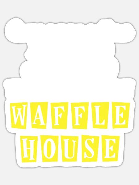 Innocent Then I Started Working At Waffle House - Sticker - white matte