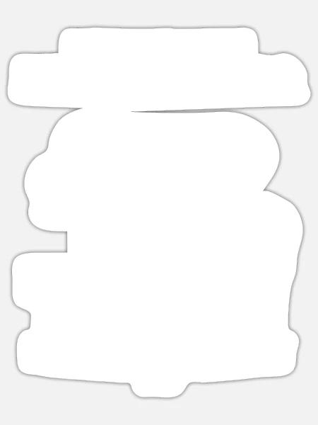 - Sticker - white matte