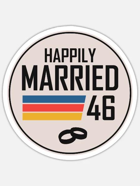 1946 Married Since - Sticker - white matte
