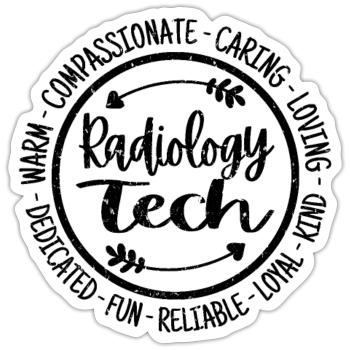 Radiology Tech - Sticker - white matte - Front