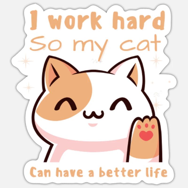 sticker cats make life better