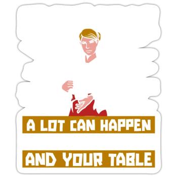Waiter Waitress - Sticker - white matte - Front