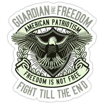 Guardian Of Freedom - Sticker - white matte - Front