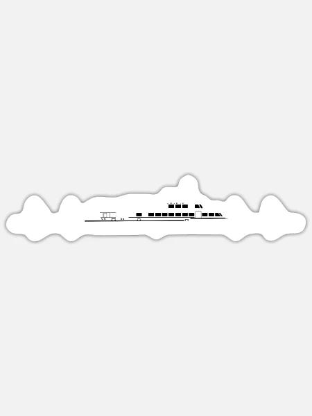 - Sticker - white matte