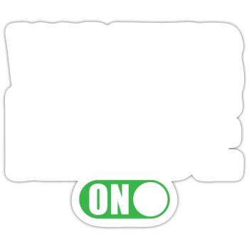 Waiter Mode on - Sticker - white matte - Front