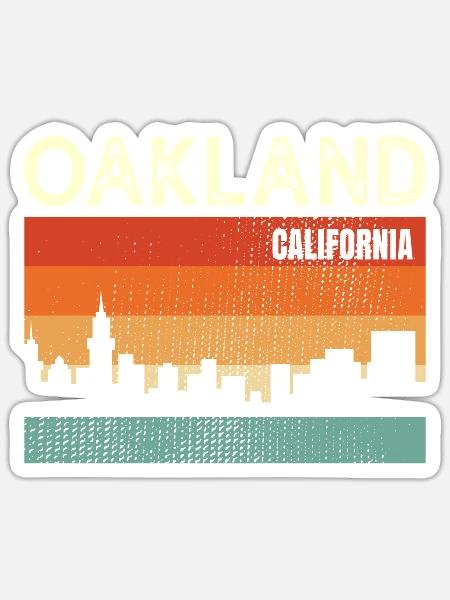 Oakland California - Sticker - white matte