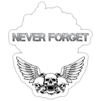 911 Never forget - Sticker - white matte - Front
