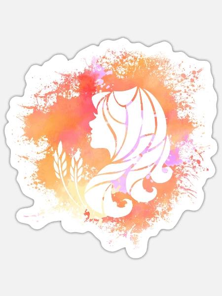 Virgo Zodiac - Sticker - white matte