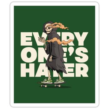 Every one's hater - Sticker - white matte - Front