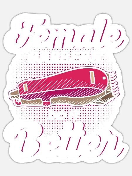 Barber Quote Gift Barbershop Professional Barber - Sticker - white matte