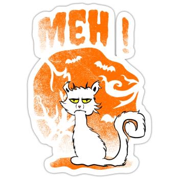 meh cat - Sticker - white matte - Front
