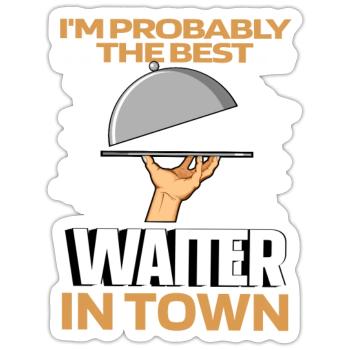 Waiter Waitress Funny - Sticker - white matte - Front