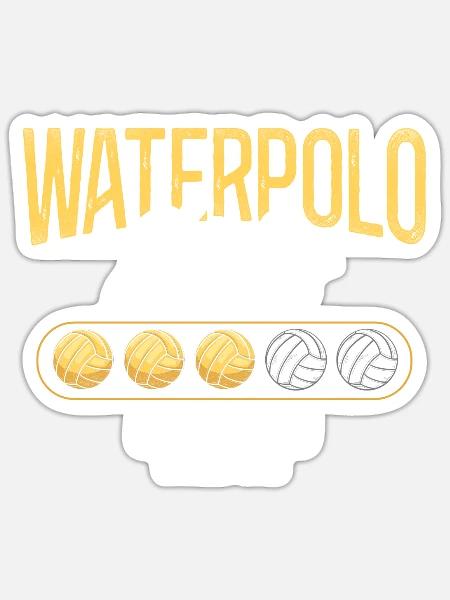 Water Polo Vintage Water Polo - Sticker - white matte
