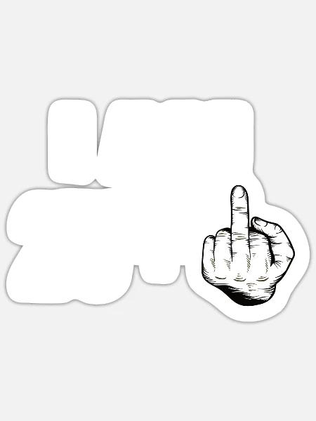 - Sticker - white matte