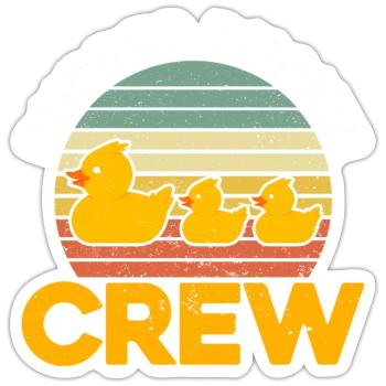 Rubber Duckie Crew - Sticker - white matte - Front