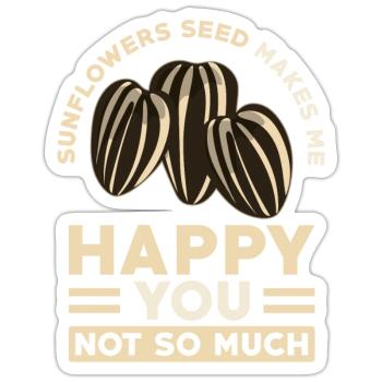Sunflower Seeds - Sticker - white matte - Front
