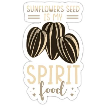 Sunflower Seeds - Sticker - white matte - Front