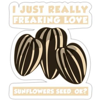 Sunflower Seeds - Sticker - white matte - Front