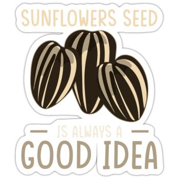 Sunflower Seeds - Sticker - white matte - Front