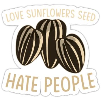 Sunflower Seeds - Sticker - white matte - Front