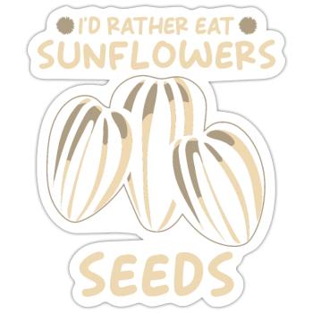 Sunflower Seeds - Sticker - white matte - Front