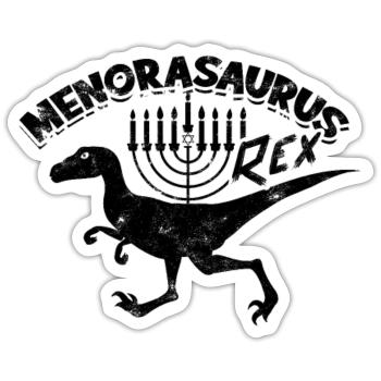 Menorasaurus rex - prehistoric - Sticker - white matte - Front
