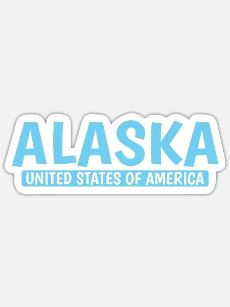 Alaska United States of America USA - Sticker - white matte