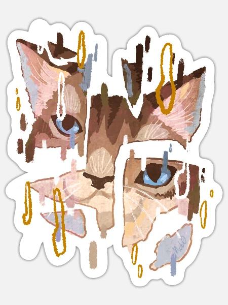  - Sticker - white matte