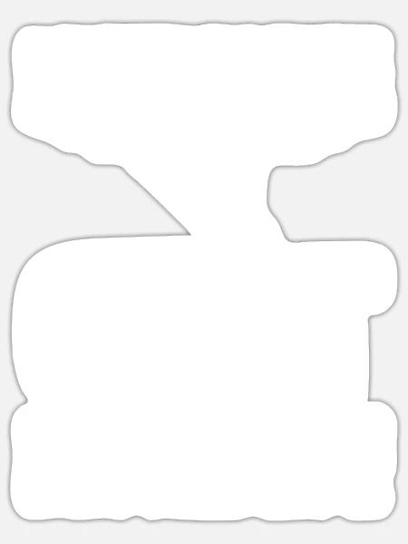 - Sticker - white matte