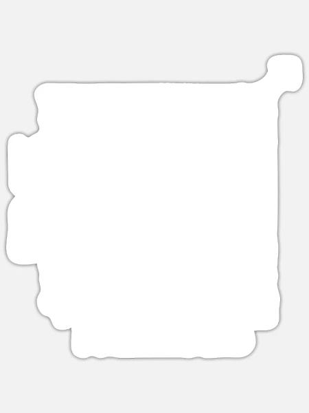 - Sticker - white matte