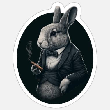 Bunny Smoke Stickers | Unique Designs