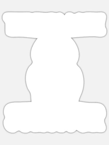 - Sticker - white matte