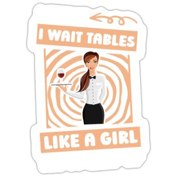 Waiter Waitress Humorous - Sticker - white matte - Front