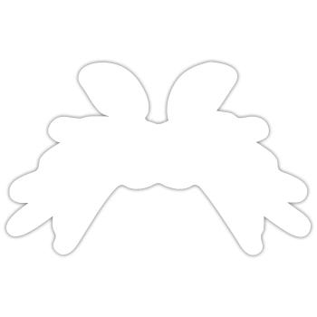 Cat face white - Sticker - white matte - Front